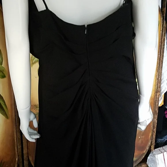 Davids Bridal Formal black dress - Picture 3 of 8